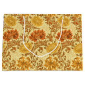William Morris Chrysanthemums, Mustard Gold Groot Cadeauzakje (Voorkant)