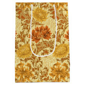 William Morris Chrysanthemums, Mustard Gold Medium Cadeauzakje (Achterkant)