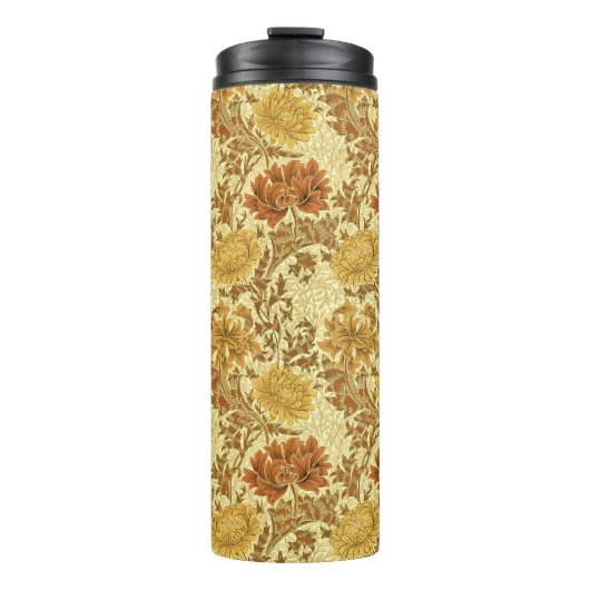 William Morris Chrysanthemums, Mustard Gold Thermosbeker (Voorkant)
