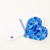 William Morris Chrysanthemums Shades of Denim Blue Notitieboek (Binnen)