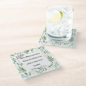 William Morris citaat, heb niets... Glazen Onderzetter (Schuin)