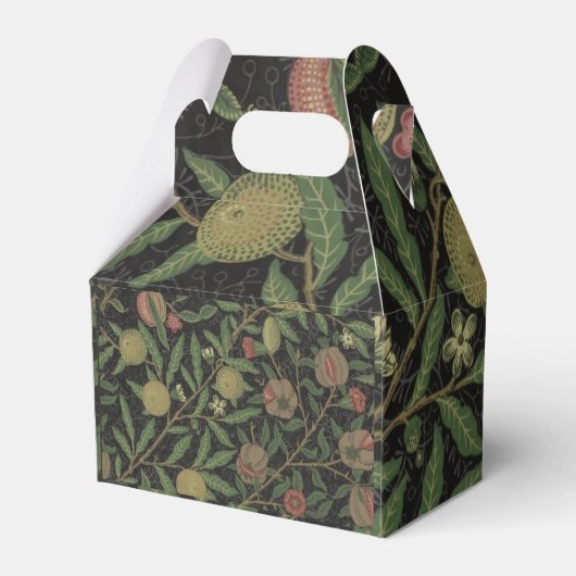 William Morris Citrus en Pomegranate Favor Box Bedankdoosjes (Achterkant)