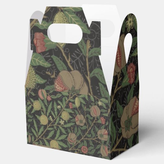 William Morris Citrus en Pomegranate Favor Box Bedankdoosjes (Geopend)