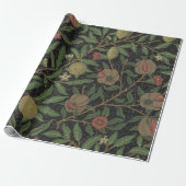 William Morris Citrus en Pomegranate Print Paper Cadeaupapier (Uitgerold)