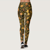 William Morris ~ Citrus over zwarte Leggings (Achterkant)