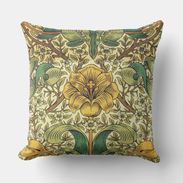 William Morris Classic Bloemen Outdoor Kussen (Voorkant)