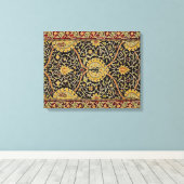 William Morris Classic Carpet Art Print Design (Insitu (Houten vloer))