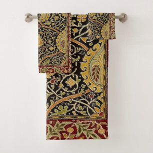 William Morris Classic Carpet Art Print Design Bad Handdoek