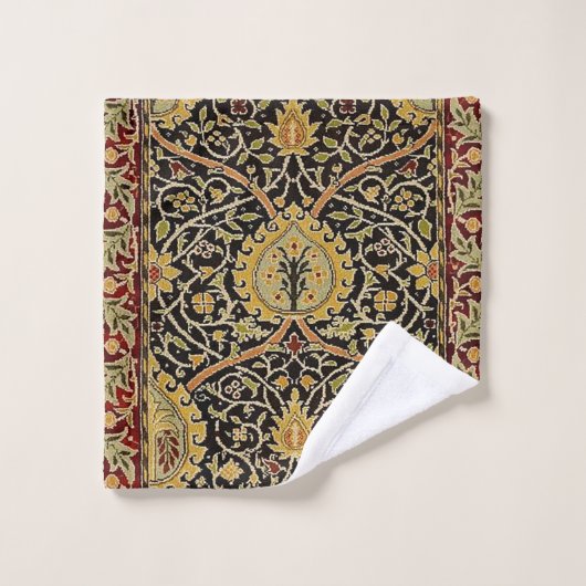 William Morris Classic Carpet Art Print Design Bad Handdoek (Wasdoekje)