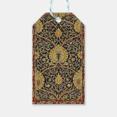 William Morris Classic Carpet Art Print Design Cadeaulabel (Voorkant)