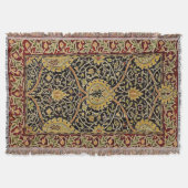 William Morris Classic Carpet Art Print Design Deken (Voorkant)