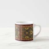 William Morris Classic Carpet Art Print Design Espresso Kop (Rechts)