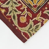 William Morris Classic Carpet Art Print Design Fleece Deken (Hoek)