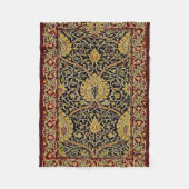 William Morris Classic Carpet Art Print Design Fleece Deken (Voorkant)