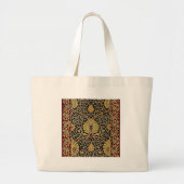 William Morris Classic Carpet Art Print Design Grote Tote Bag (Voorkant)