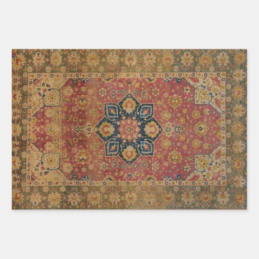 William Morris Classic Carpet Art Print Design Inpakpapier Vel (Voorkant 3)