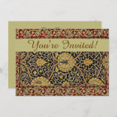 William Morris Classic Carpet Art Print Design Kaart (Voorkant / Achterkant)