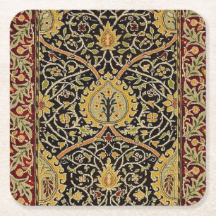 William Morris Classic Carpet Art Print Design Kartonnen Onderzetters