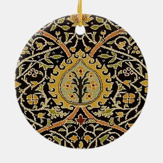 William Morris Classic Carpet Art Print Design Keramisch Ornament (Achterkant)