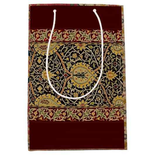 William Morris Classic Carpet Art Print Design Medium Cadeauzakje (Voorkant)