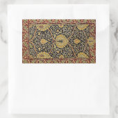 William Morris Classic Carpet Art Print Design Rechthoekige Sticker (Tas)