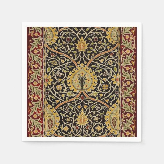 William Morris Classic Carpet Art Print Design Servet (Voorkant)