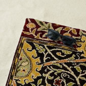 William Morris Classic Carpet Art Print Design Strandlaken (In situ)