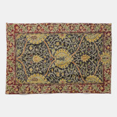 William Morris Classic Carpet Art Print Design Theedoek (Horizontaal)