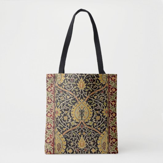 William Morris Classic Carpet Art Print Design Tote Bag (Voorkant)