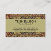 William Morris Classic Carpet Art Print Design Visitekaartje (Achterkant)