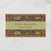 William Morris Classic Carpet Art Print Design Visitekaartje (Voorkant)