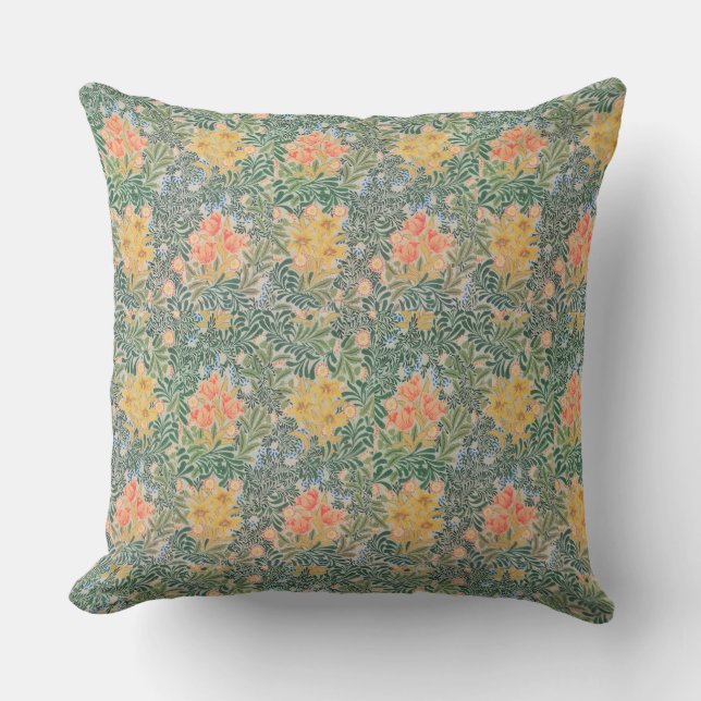 William Morris Classic Floral Buitenkussen (Voorkant)