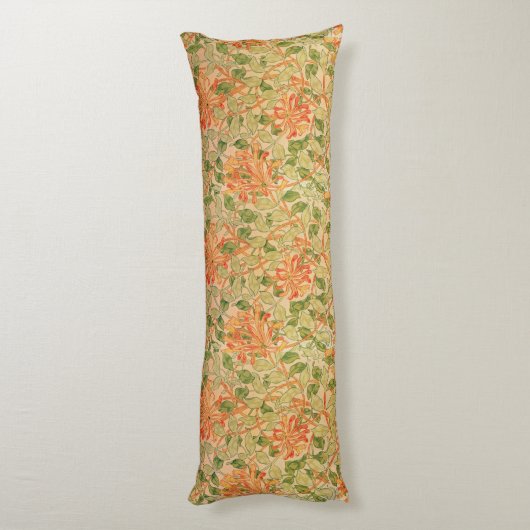 William Morris Classic Floral Lichaamskussen (Achterkant (Verticaal))