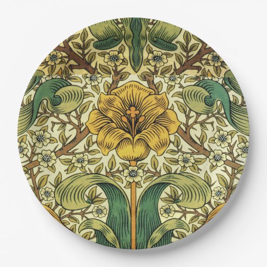 William Morris Classic Floral Papieren Bordje (Voorkant)