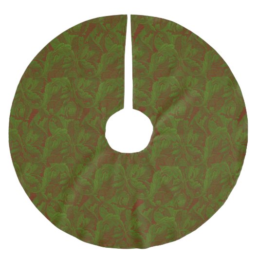 William Morris  Classic Groene Boomrok Kerstboom Rok (Voorkant)