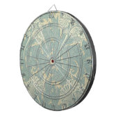 William Morris Classic Tulip Blue Floral Dartbord (Voorkant Rechts)