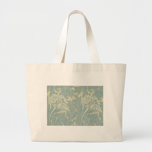 William Morris Classic Tulip Blue Floral Grote Tote Bag (Voorkant)