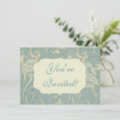 William Morris Classic Tulip Blue Floral Kaart (Staand voorkant)