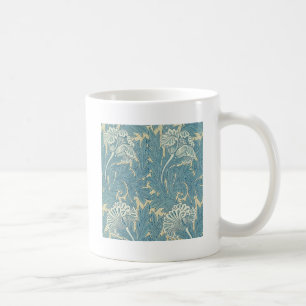 William Morris Classic Tulip Blue Floral Koffiemok