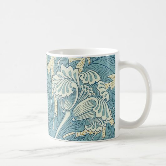 William Morris Classic Tulip Blue Floral Koffiemok (Rechts)