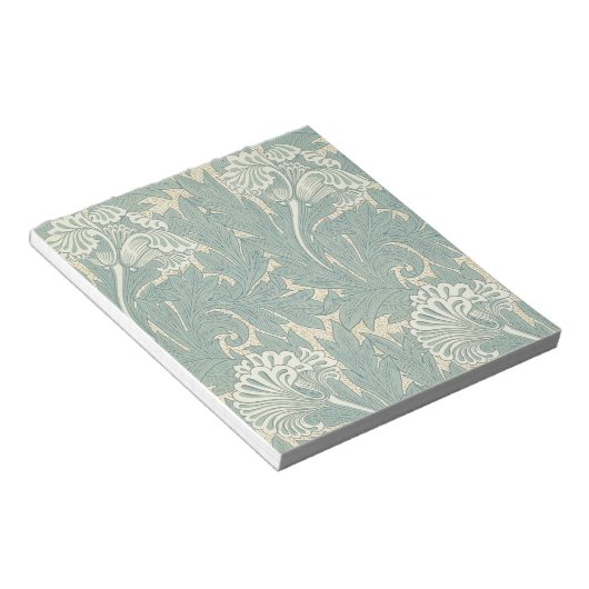 William Morris Classic Tulip Blue Floral Notitieblok (Schuin)