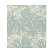 William Morris Classic Tulip Blue Floral Notitieblok (Voorkant)