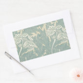 William Morris Classic Tulip Blue Floral Rechthoekige Sticker (Envelop)