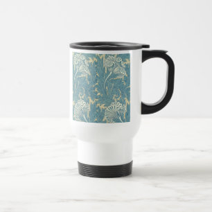 William Morris Classic Tulip Blue Floral Reisbeker
