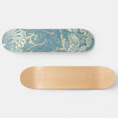 William Morris Classic Tulip Blue Floral Skateboard (Horizontaal)