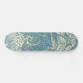 William Morris Classic Tulip Blue Floral Skateboard (Horizontaal)