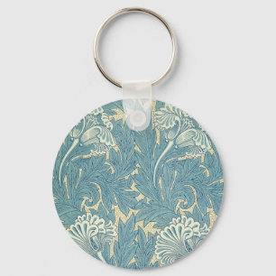 William Morris Classic Tulip Blue Floral Sleutelhanger