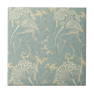 William Morris Classic Tulip Blue Floral Tegeltje