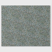 William Morris Clover Bloemen Groen Roze Cadeaupapier (Vlak)