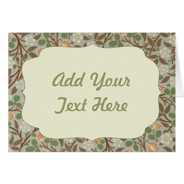 William Morris Clover Botanische Bloem (Voorkant Horizontaal)